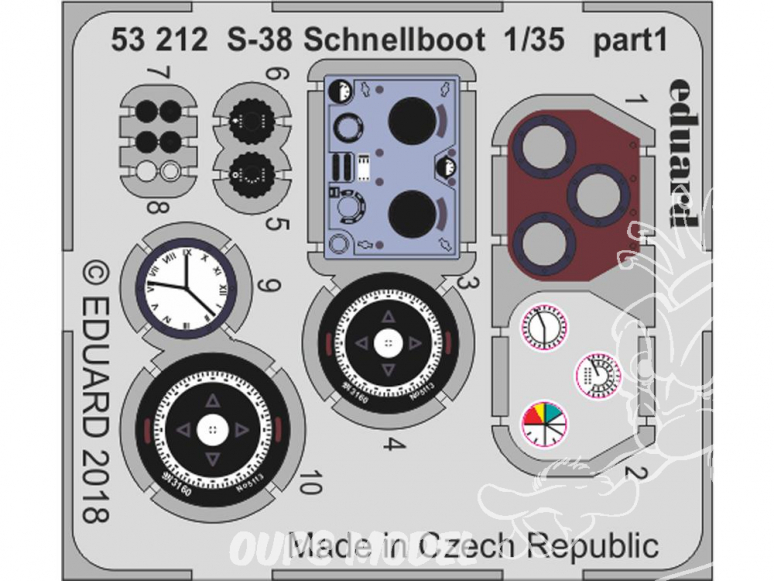 Eduard photodecoupe 53212 Amélioration S-38 Schnellboot Italeri 1/35