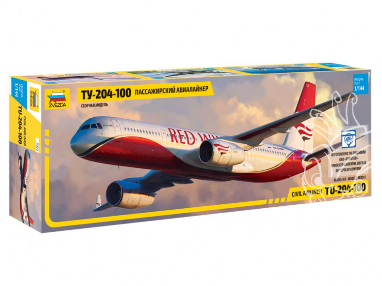 Zvezda maquette avion 7023 Tupolev Tu-204-100 1/144