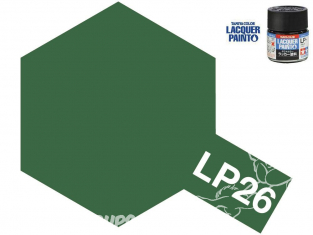 Peinture laque couleur Tamiya LP-26 couleur Vert foncé (forces d'autodéfense terrestres japonaise) 10ml