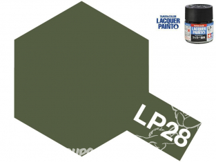 Peinture laque couleur Tamiya LP-28 couleur OLIVE DRAB (forces d'autodéfense terrestres japonaise) 10ml