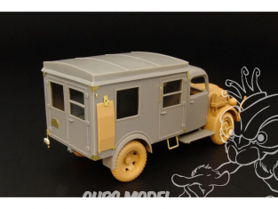 Hauler kit d'amelioration HLX48220 Kfz.31 STEYR 1500 Sanitätswagen pour kit Tamiya 1/48