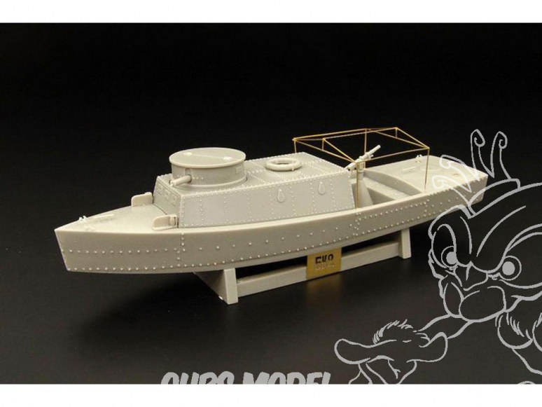 Hauler kit resine HLP72014 BK-2 bateau Sovietique blindé de rivière 1/72