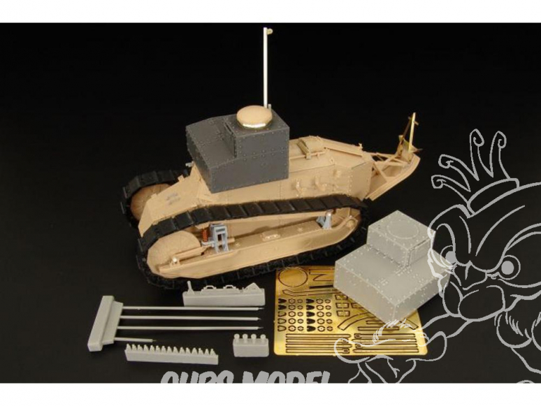 Hauler kit amelioration HLU35071 FT-17 TSF pour maquette Meng 1/35