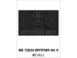 Montex Mini Mask SM72024 Spitfire Mk.V Revell 1/72