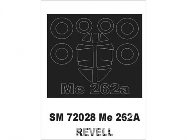 Montex Mini Mask SM72028 Messerschmitt Me-262 A Revell 1/72