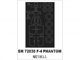 Montex Mini Mask SM72030 F/RF-4 Phantom Revell 1/72