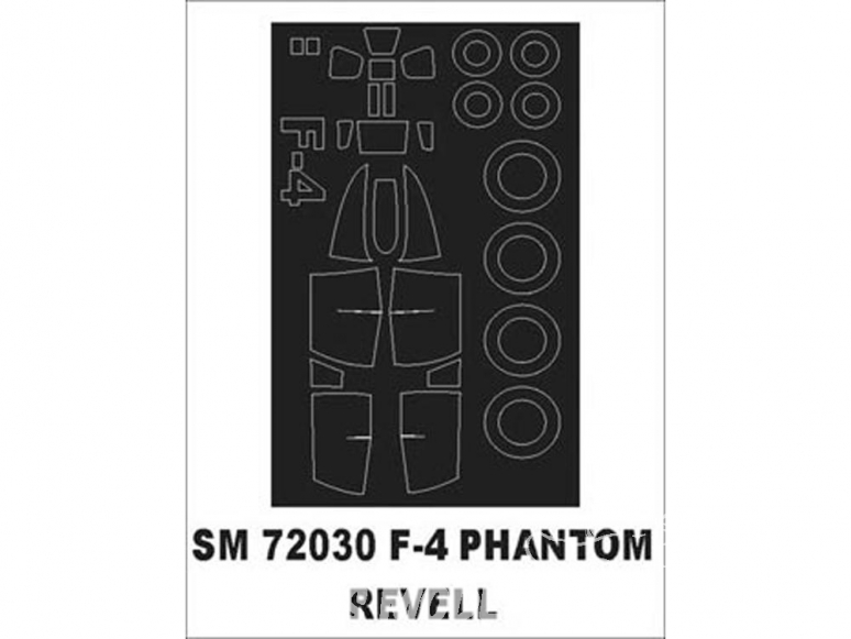 Montex Mini Mask SM72030 F/RF-4 Phantom Revell 1/72