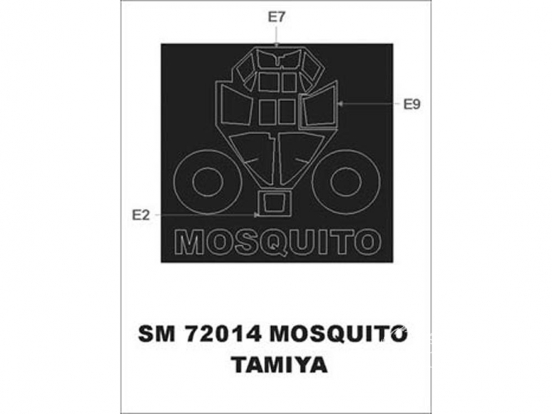 Montex Mini Mask SM72014 De Havilland Mosquito Tamiya 1/72