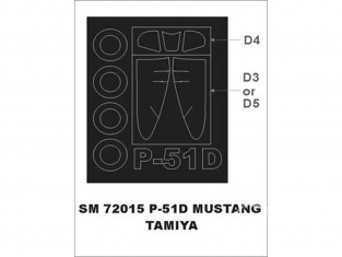 Montex Mini Mask SM72015 P-51D Mustang Tamiya 1/72