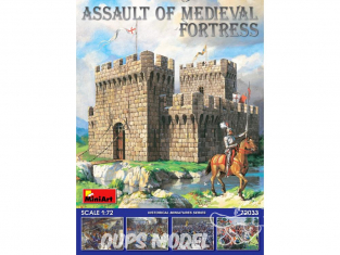 Mini art maquette historique 72033 ASSAUT DE LA FORTERESSE MEDIEVALE 1/72