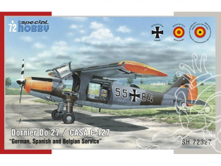 Special Hobby maquette avion 72327 Dornier Do 27 En service dans l'aviation allemande, espagnole et belge 1/72