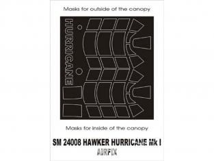 Montex Mini Mask SM24008 Hawker Hurricane Mk.I Airfix 1/24