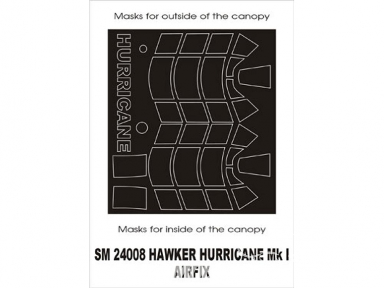 Montex Mini Mask SM24008 Hawker Hurricane Mk.I Airfix 1/24