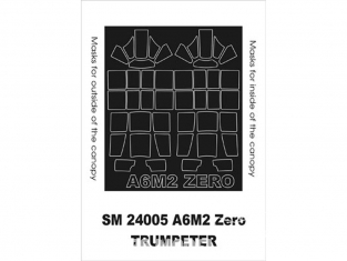 Montex Mini Mask SM24005 A6M2b Zero Trumpeter 1/24