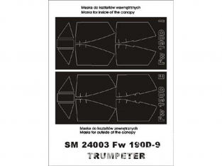 Montex Mini Mask SM24003 Focke-Wulf Fw 190D-9 Trumpeter 1/24