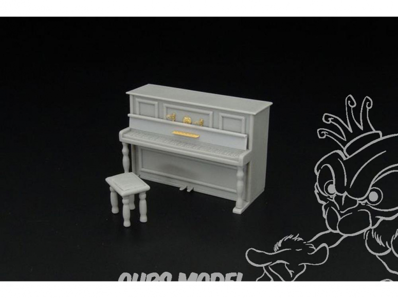 Hauler Accessoire diorama HLU35094 Piano Photodecoupe et resine 1/35