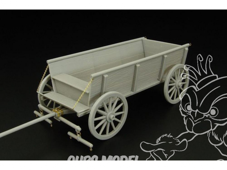 Hauler Accessoire diorama HLU35078 Charette a chevaux 1/35