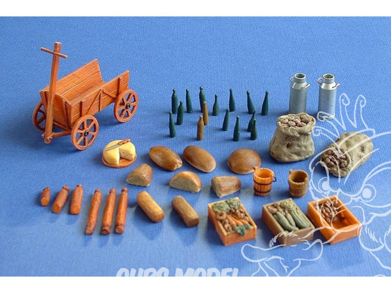 Hauler Accessoire diorama HLU35091 Provisions de bouche militaire en resine 1/35