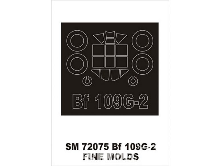 Montex Mini Mask SM72075 Messerschmitt Bf 109G-2 Fine Molds 1/72