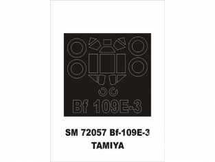 Montex Mini Mask SM72057 Messerschmitt Bf 109E-3 Tamiya 1/72