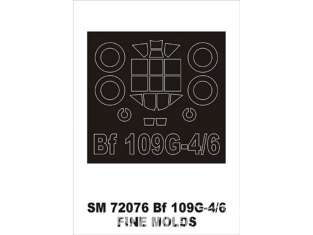 Montex Mini Mask SM72076 Messerschmitt Bf 109G-4/6 Fine Molds 1/72