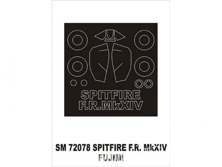 Montex Mini Mask SM72078 Spitfire F.R. Mk.XIV Fujimi 1/72