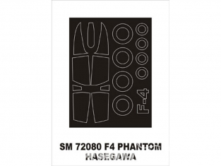 Montex Mini Mask SM72080 F-4 Phantom Hasegawa 1/72