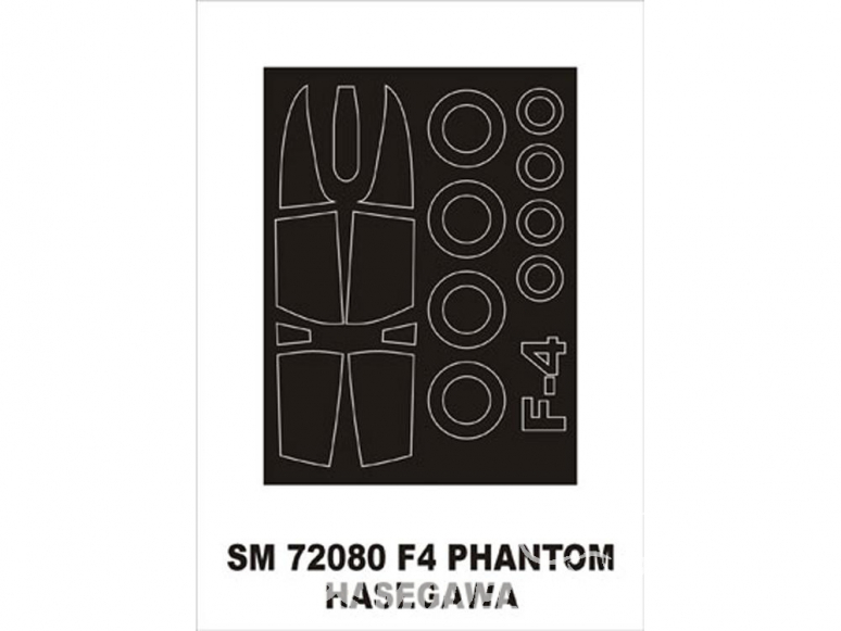 Montex Mini Mask SM72080 F-4 Phantom Hasegawa 1/72