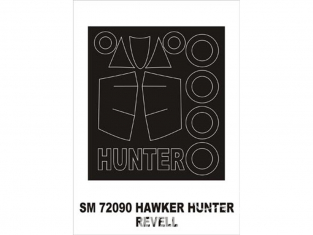 Montex Mini Mask SM72090 Hawker Hunter F.Mk6 Revell 1/72