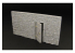Hauleur accessoire diorama militaire HLF48008 Mur en pierre seche avec porte (en resine) 1/48