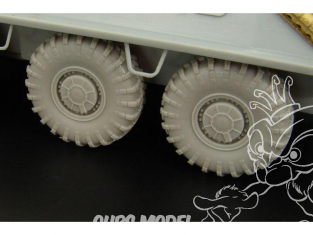 Hauler kit de conversion HLX48377 Roues de BTR-60 pour kit Mikromir 1/48