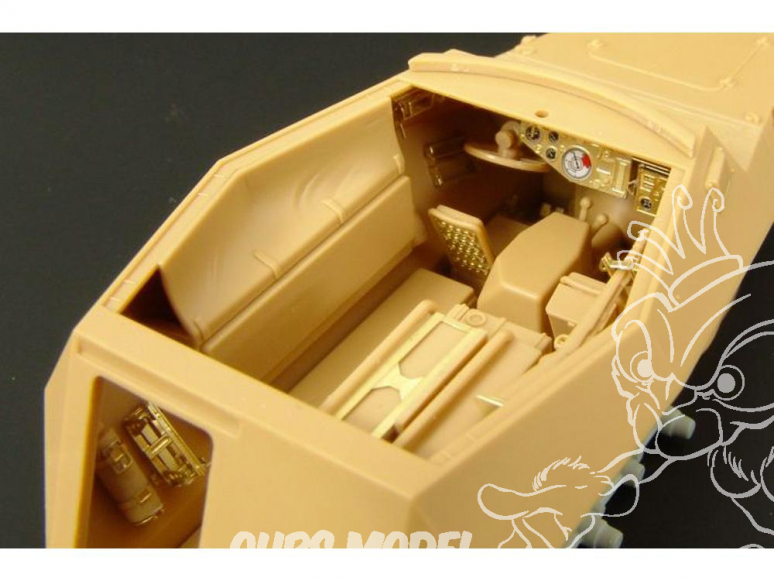 Hauler kit d'amelioration HLX48236 Interieur de Sd.Kfz.250/3 pour maquette TAMIYA 1/48