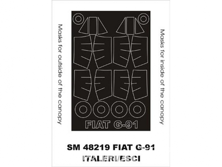 Montex Mini Mask SM48219 Fiat G.91 Italeri / Esci 1/48