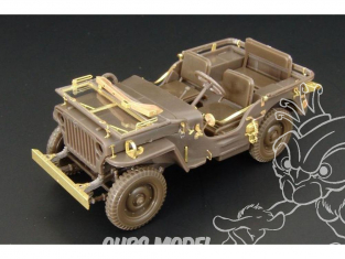 Hauler kit d'amelioration HLX48191 JEEP set de base pour maquette Hasegawa 1/48