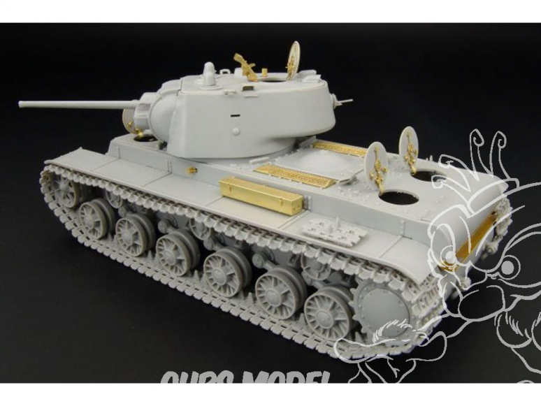 Hauler kit d'amelioration HLX48189 KV-1 modele 1942 pour maquette Hobby Boss 1/48