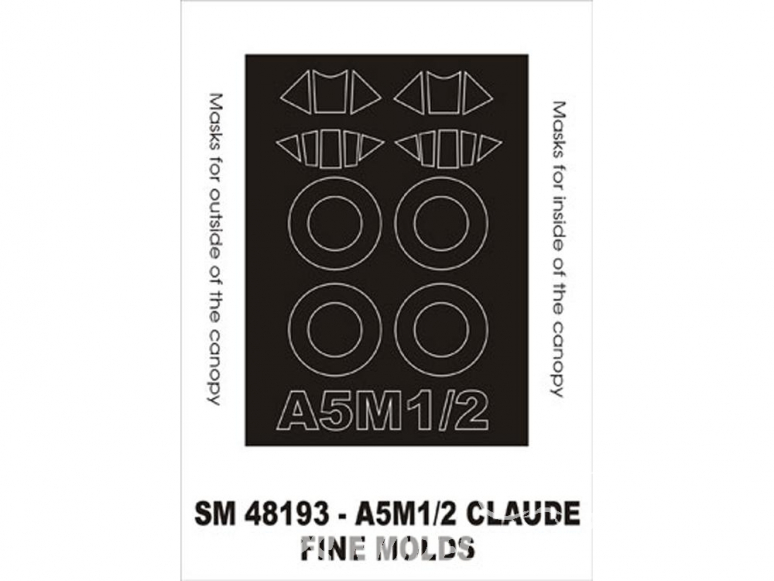 Montex Mini Mask SM48193 A5M1/2 Claude Fine Molds 1/48