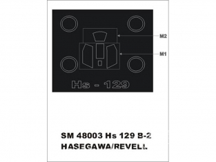 Montex Mini Mask SM48003 Henschel Hs 129B-2 Hasegawa 1/48