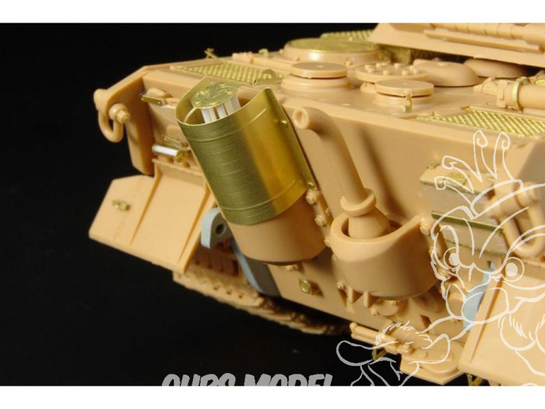 Hauler kit de conversion HLX48171 King Tiger tourelle Porsche Carénage d'échappement pour kit tamiya 1/48