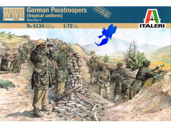 ITALERI maquette militaire 6134 Parachutistes Allemand 1/72