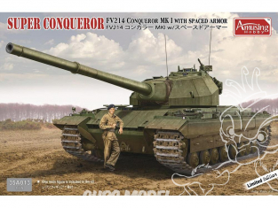 Amusing maquette militaire 35A018 Super Conqueror FV214 Mk.I avec Spaced Armor 1/35