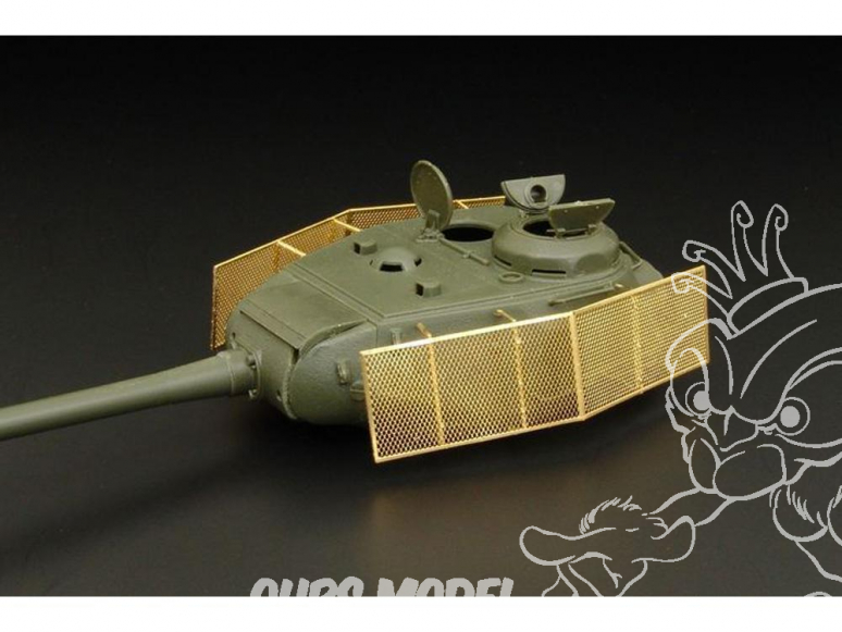 Hauler kit d'amelioration HLX48330 JS-2 Protection de tourelle Armure Stand-off pour kit tamiya 1/48