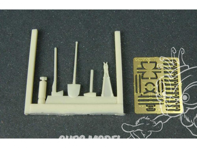 Hauler accessoire diorama HLF48023 Outils pour char Allemand 1/48