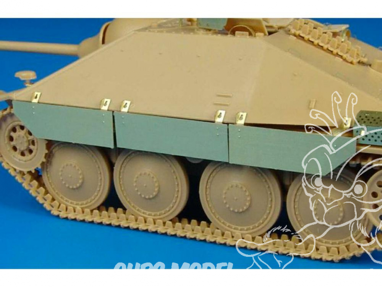 Hauler kit d'amelioration HLX48020 HETZER jupes laterale pour kit Tamiya 1/48