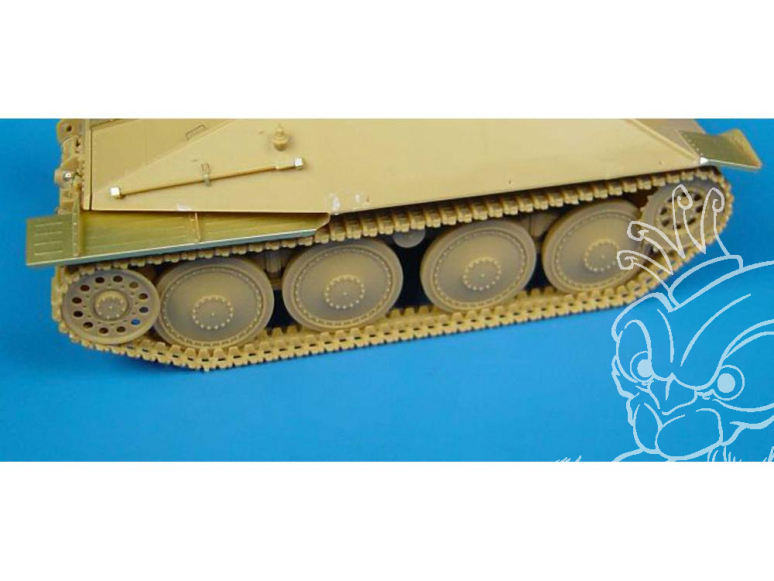 Hauler kit d'amelioration HLX48021 HETZER Ailes pour kit Tamiya 1/48