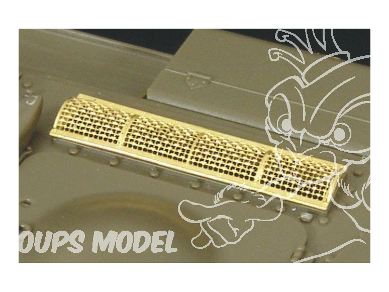 Hauler kit d'amelioration HLX48134 Grilles KV-1 pour kit Tamiya 1/48