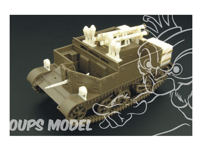 Hauler kit de conversion HLX48143 Panzerjäger Bren 731(e) pour kit Tamiya 1/48