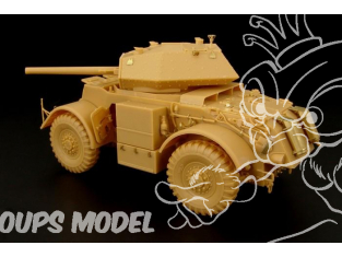 Hauler kit d'amelioration HLX48319 Staghound Mk.III pour kit Bronco 1/48