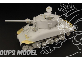 Hauler kit d'amelioration HLX48165 M4A1 (76)W pour kit Hobby Boss 1/48