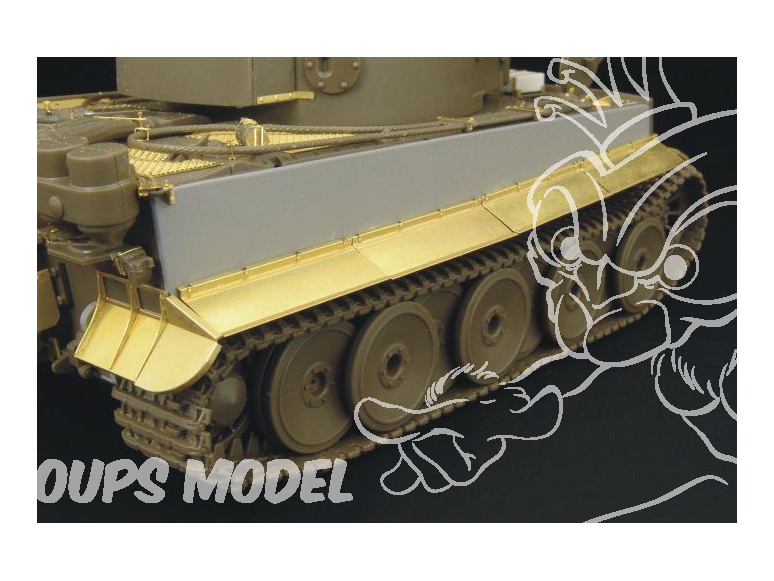 Hauler kit d'amelioration HLX48125 Ailes Tigre I production initiale pour kit Tamiya 1/48