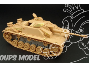 Hauler kit d'amelioration HLX48168 Stug.III.ausf.G EARLY pour kit Tamiya 1/48